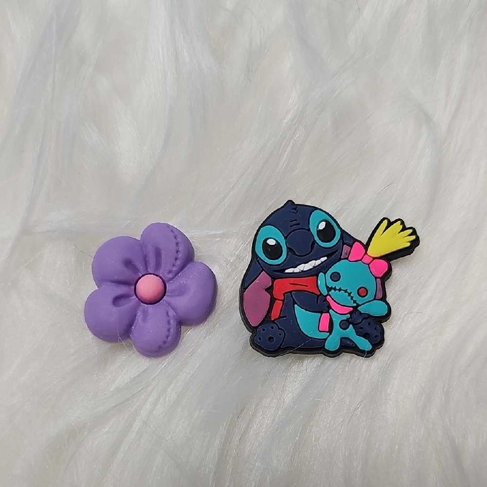 Disney Stitch Croc Charms New